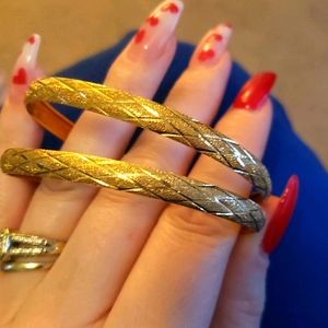 10k gold bangles vintage